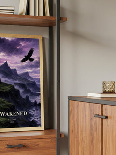 Awakened book watercolour illustration paper finish options – matte satin gloss