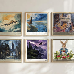 Awakened literary art print colour and style options – P. C. Cast book art