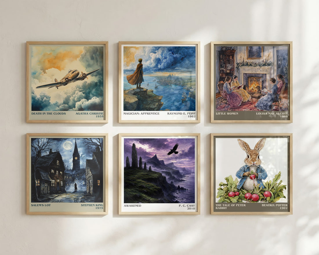Awakened literary art print colour and style options – P. C. Cast book art