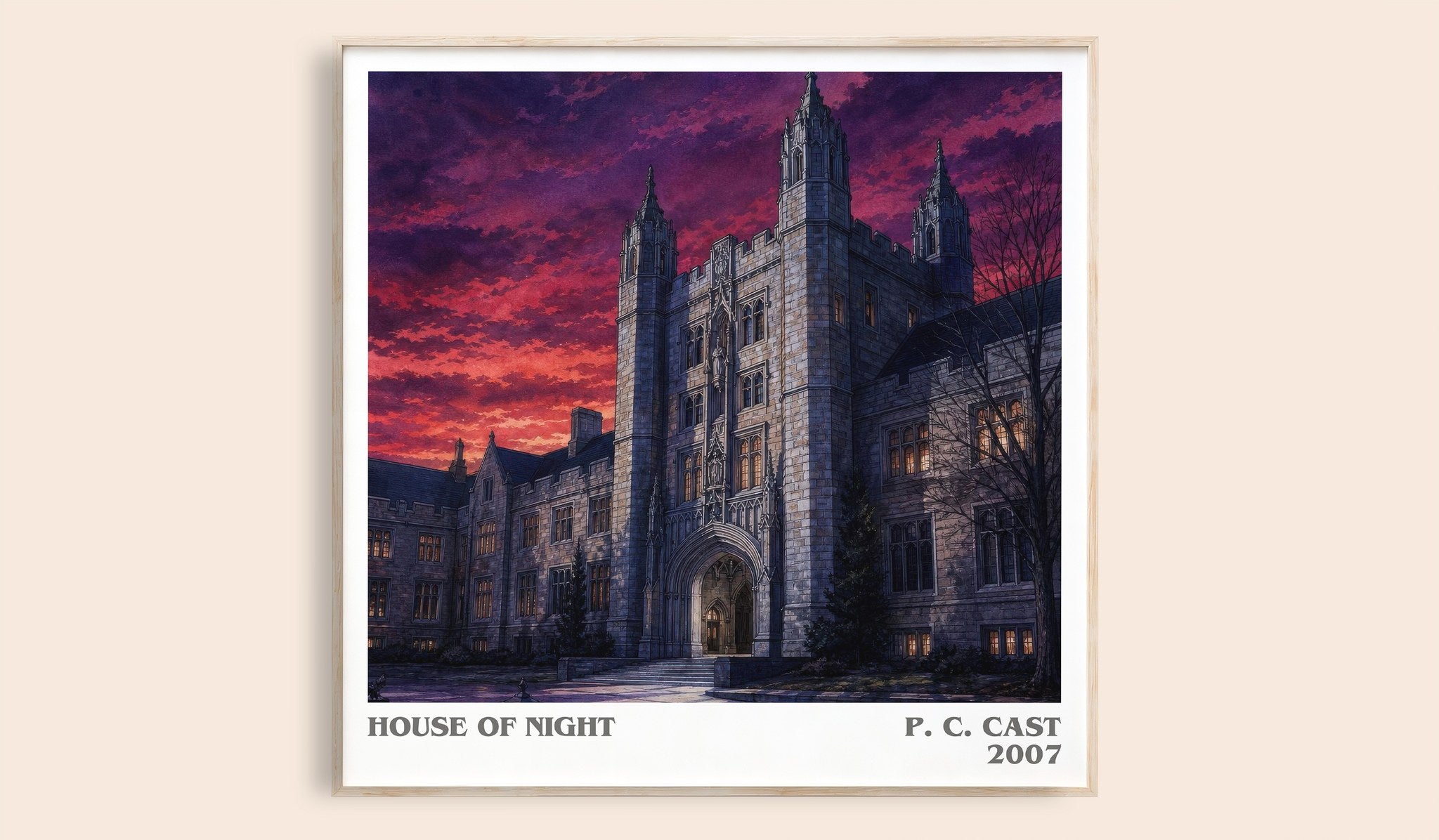 House of Night Literary Art Print by P. C. Cast