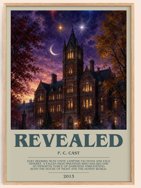 Revealed bookish book poster by P. C. Cast – framed literary art print