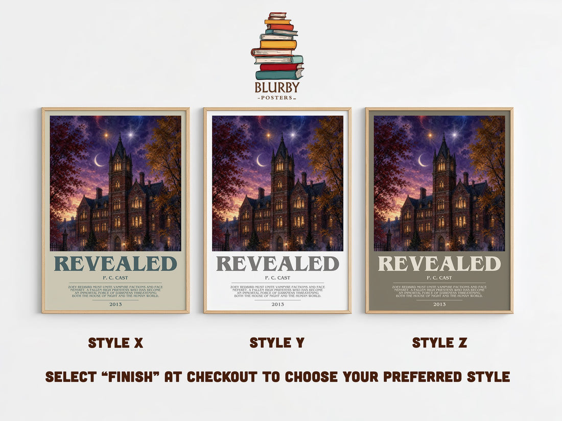 Revealed bookish print in frame leaning in hallway – young adult wall art (mockup)
