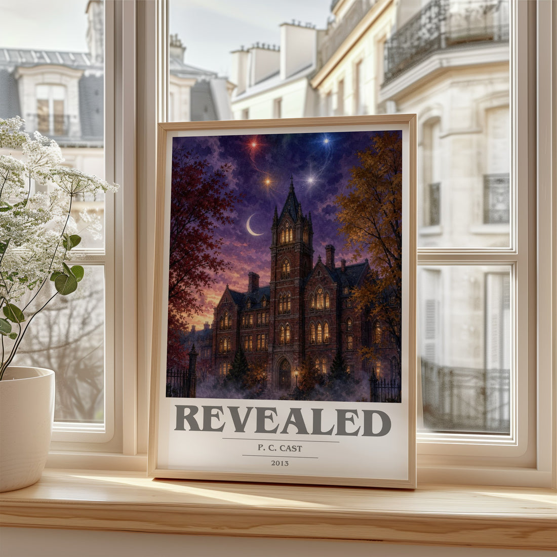 Revealed book cover poster colour and style options – P. C. Cast book art