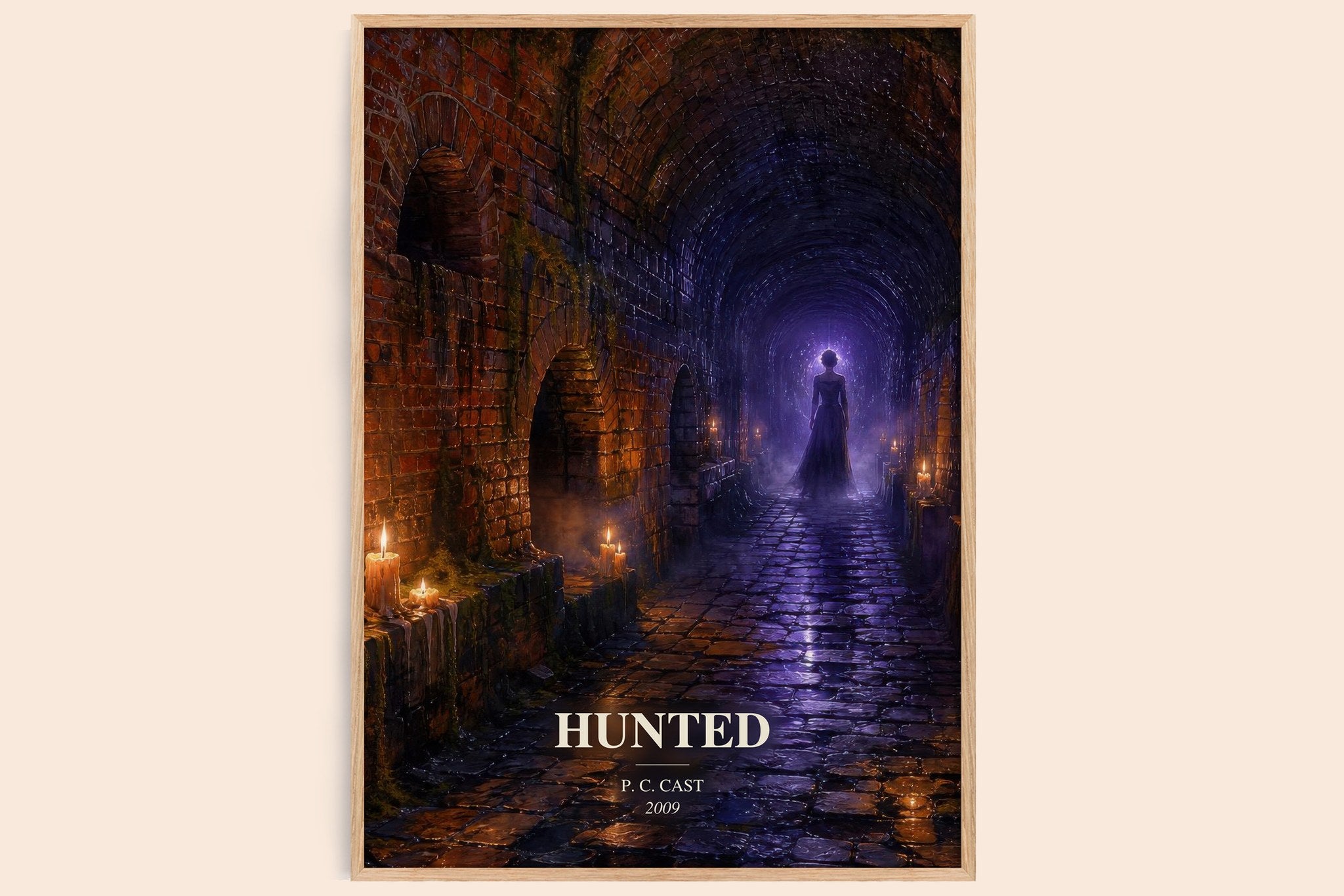 Hunted Book Watercolour Illustration by P. C. Cast