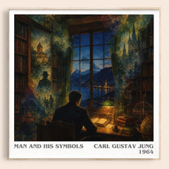 Man and His Symbols literary book poster by Carl Gustav Jung – framed literary art print