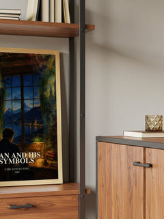 Man and His Symbols book watercolour illustration paper finish options – matte satin gloss