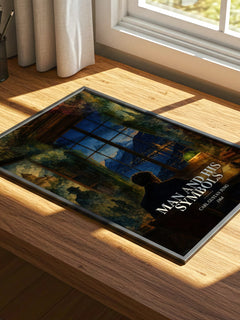 Man and His Symbols watercolour book poster framed on wall – non fiction wall art
