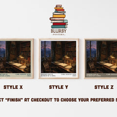 Modern man in search of a soul literary print in frame leaning in hallway – non fiction wall art