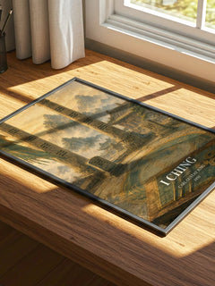 I Ching watercolour book poster framed on wall – philosophy wall art
