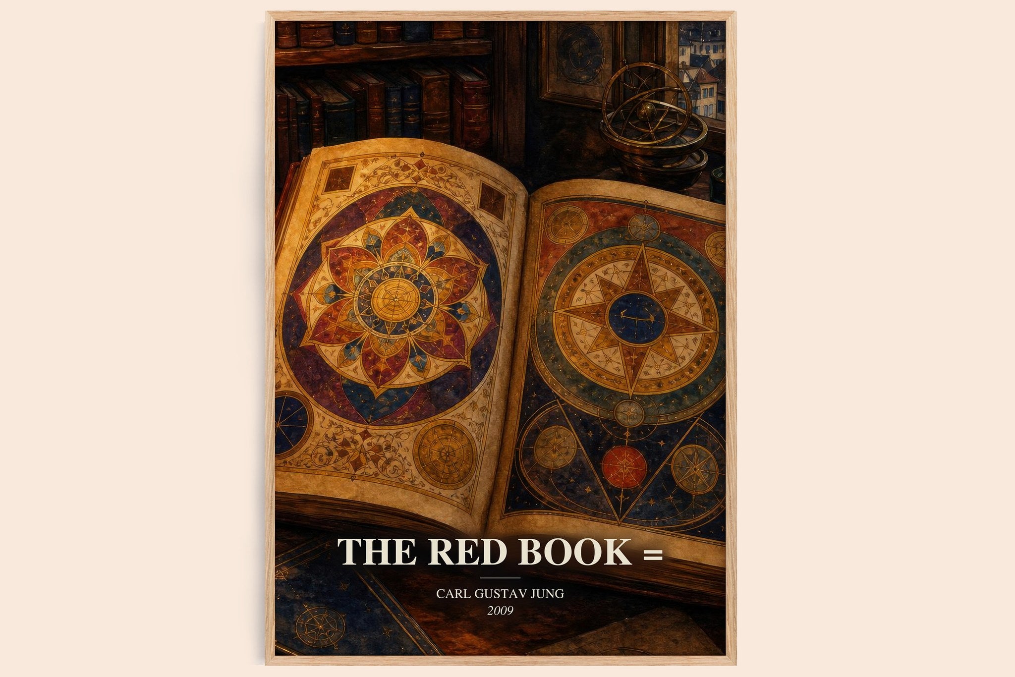 The red book = Book Watercolour Illustration by Carl Gustav Jung