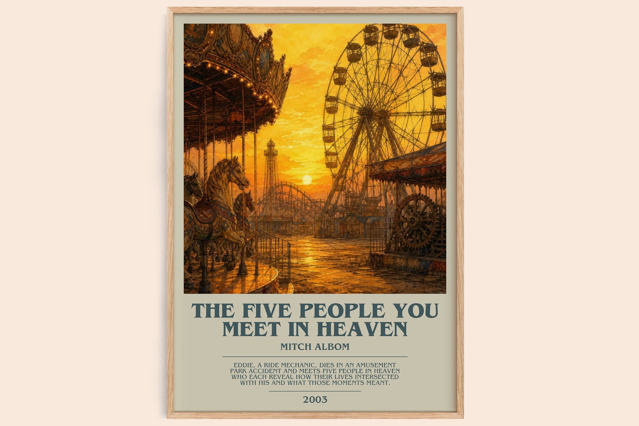 The Five People You Meet in Heaven Bookish Wall Art by Mitch Albom