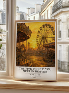 The Five People You Meet in Heaven book cover poster colour and style options – Mitch Albom book art