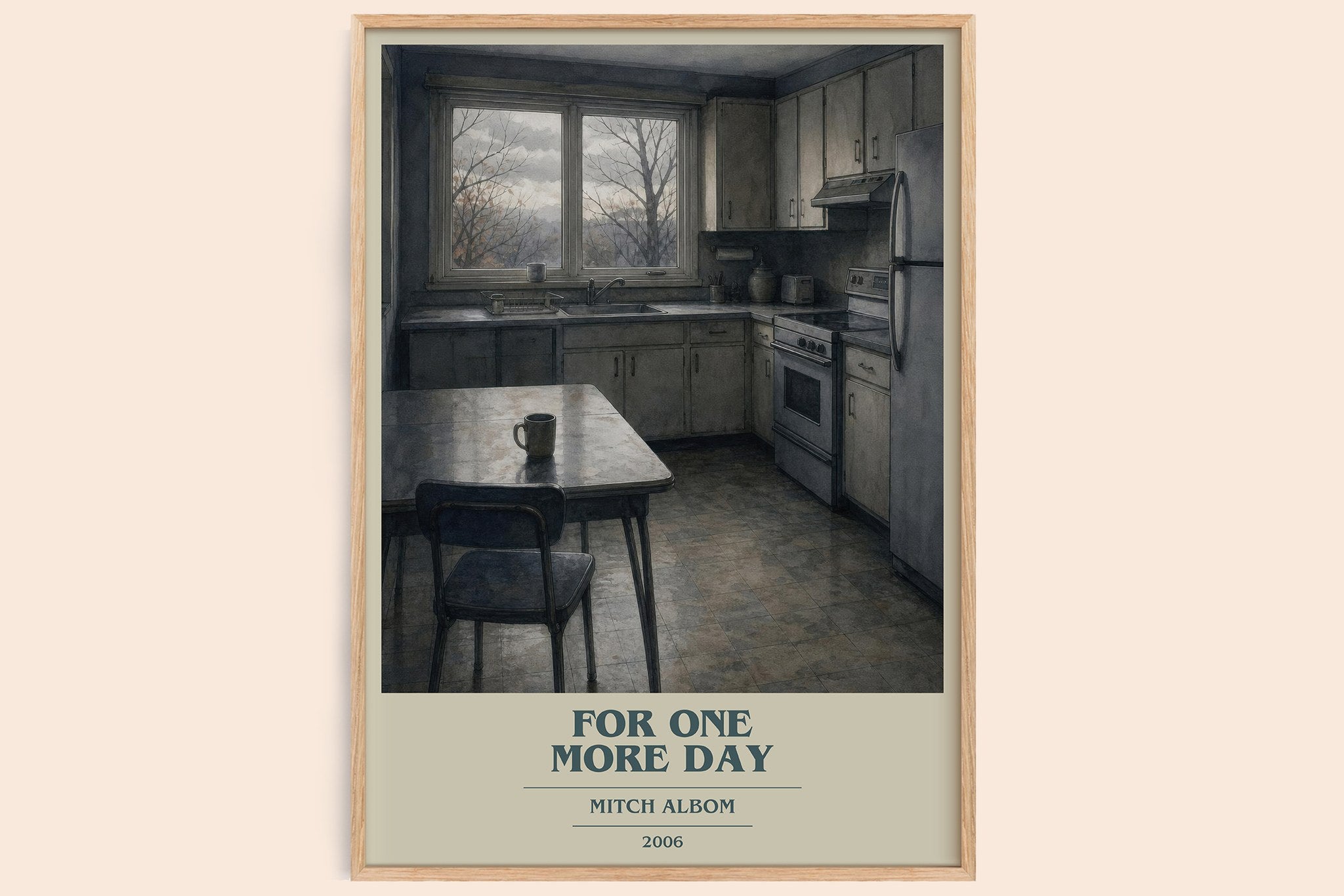 For One More Day Book Cover Poster by Mitch Albom