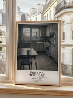 For One More Day book cover poster colour and style options – Mitch Albom book art