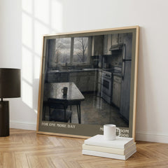 For One More Day literary print framed by window – literary home decor
