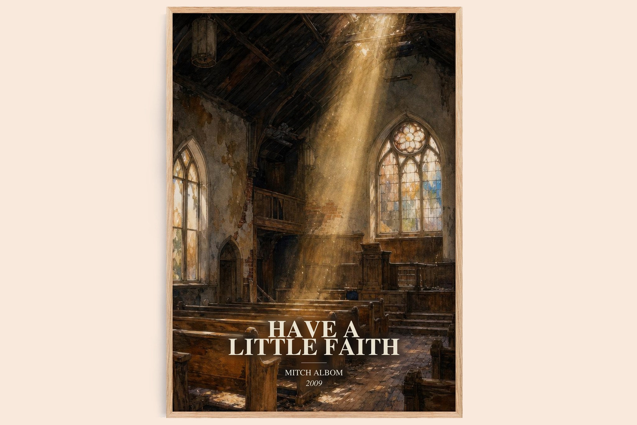 Have a little faith Book Watercolour Illustration by Mitch Albom