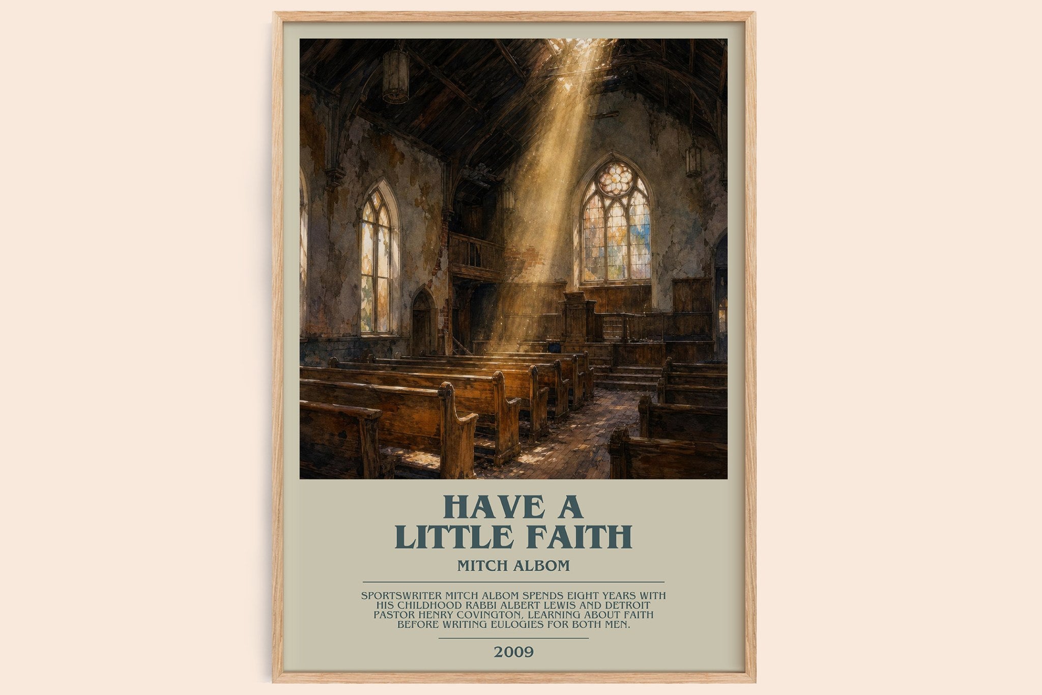 Have a little faith Bookish Wall Art by Mitch Albom