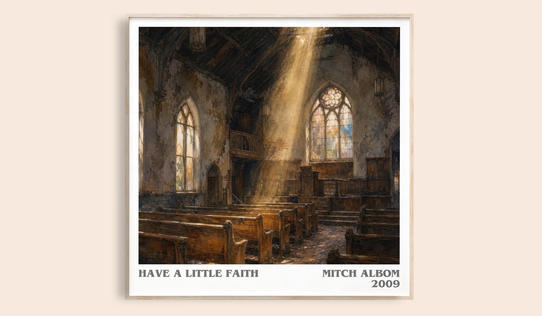 Have a little faith Literary Art Print by Mitch Albom