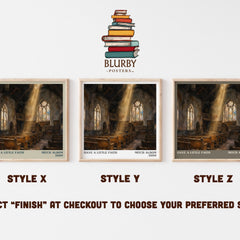 Have a little faith literary print in frame leaning in hallway – memoir wall art