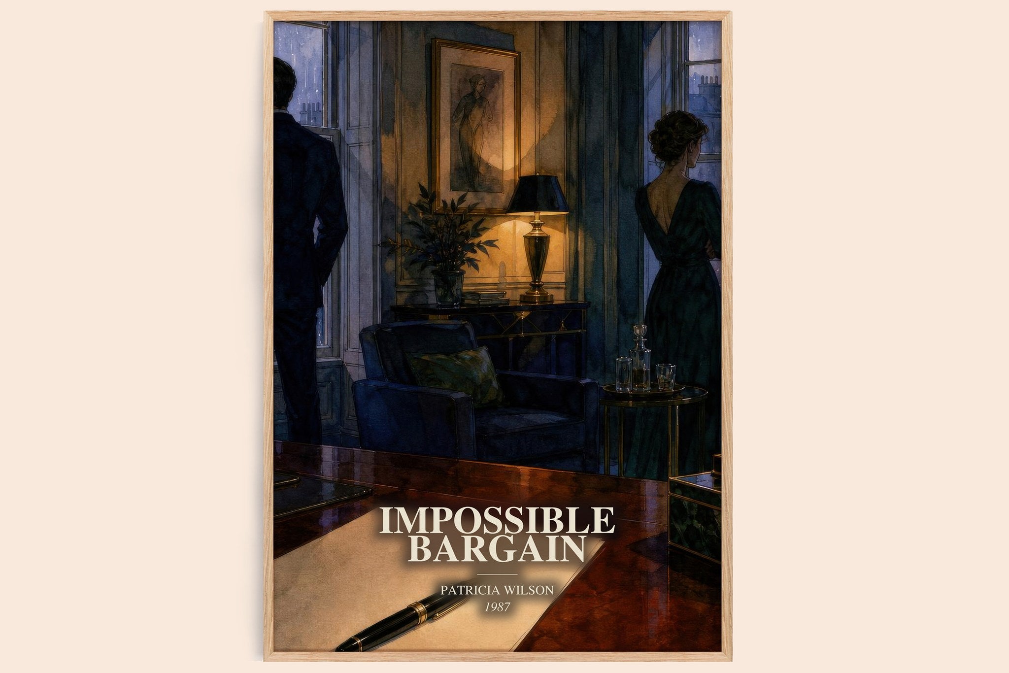 Impossible Bargain Book Watercolour Illustration by Patricia Wilson
