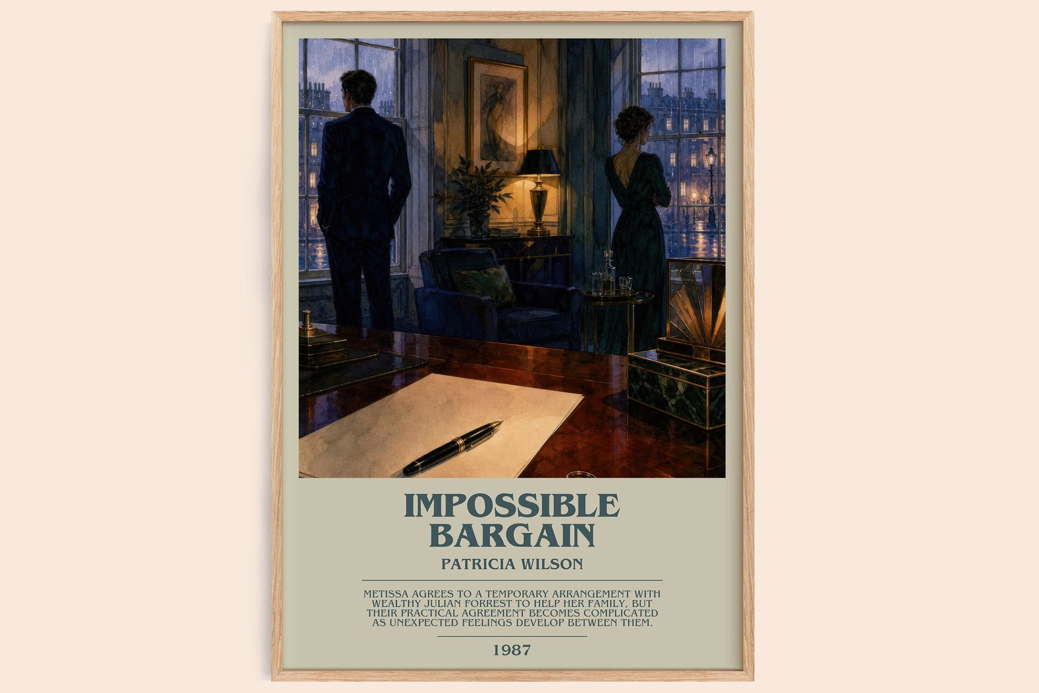 Impossible Bargain Bookish Wall Art by Patricia Wilson