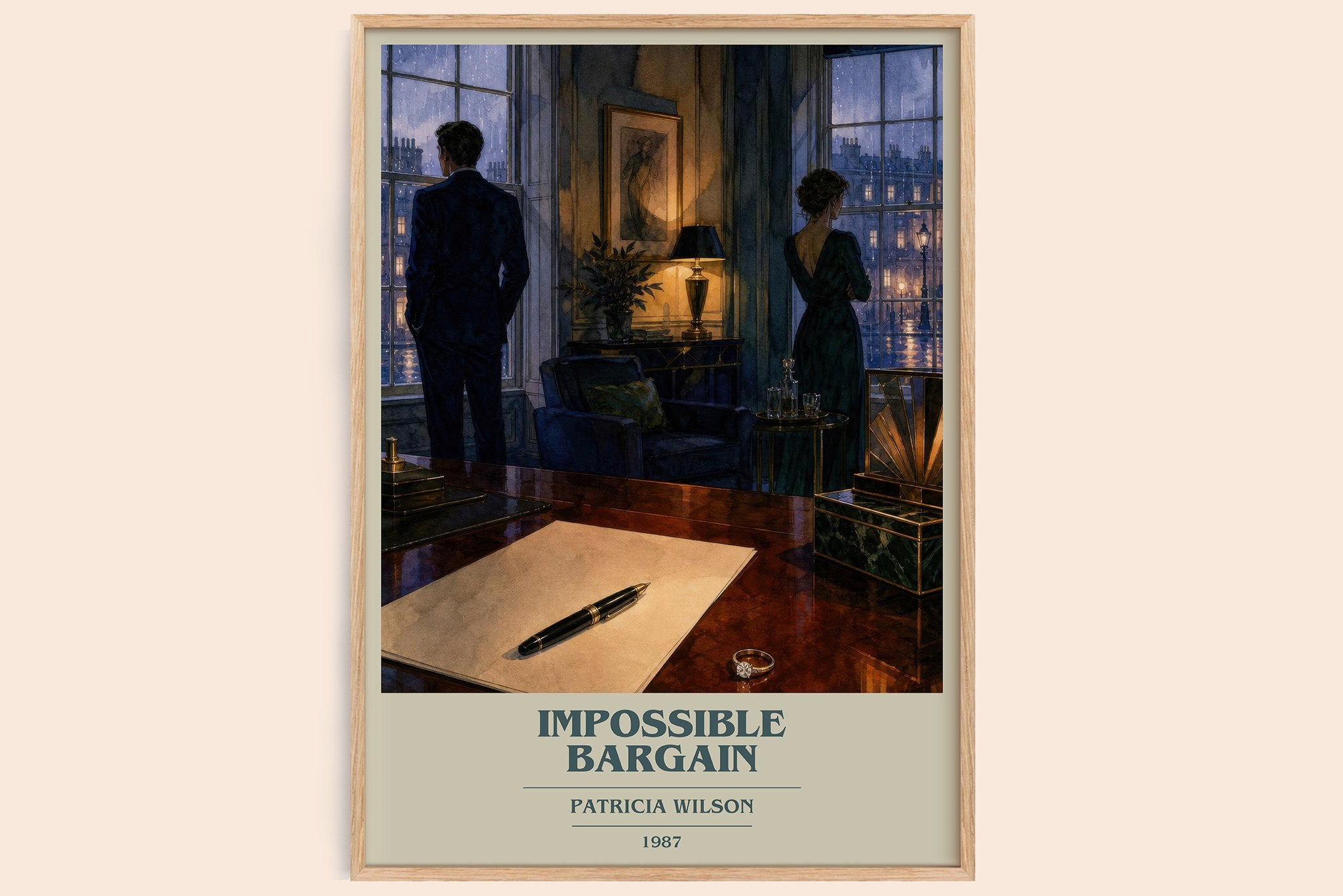 Impossible Bargain Book Cover Poster by Patricia Wilson