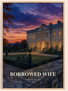 Borrowed Wife watercolour book poster by Patricia Wilson – framed literary art print