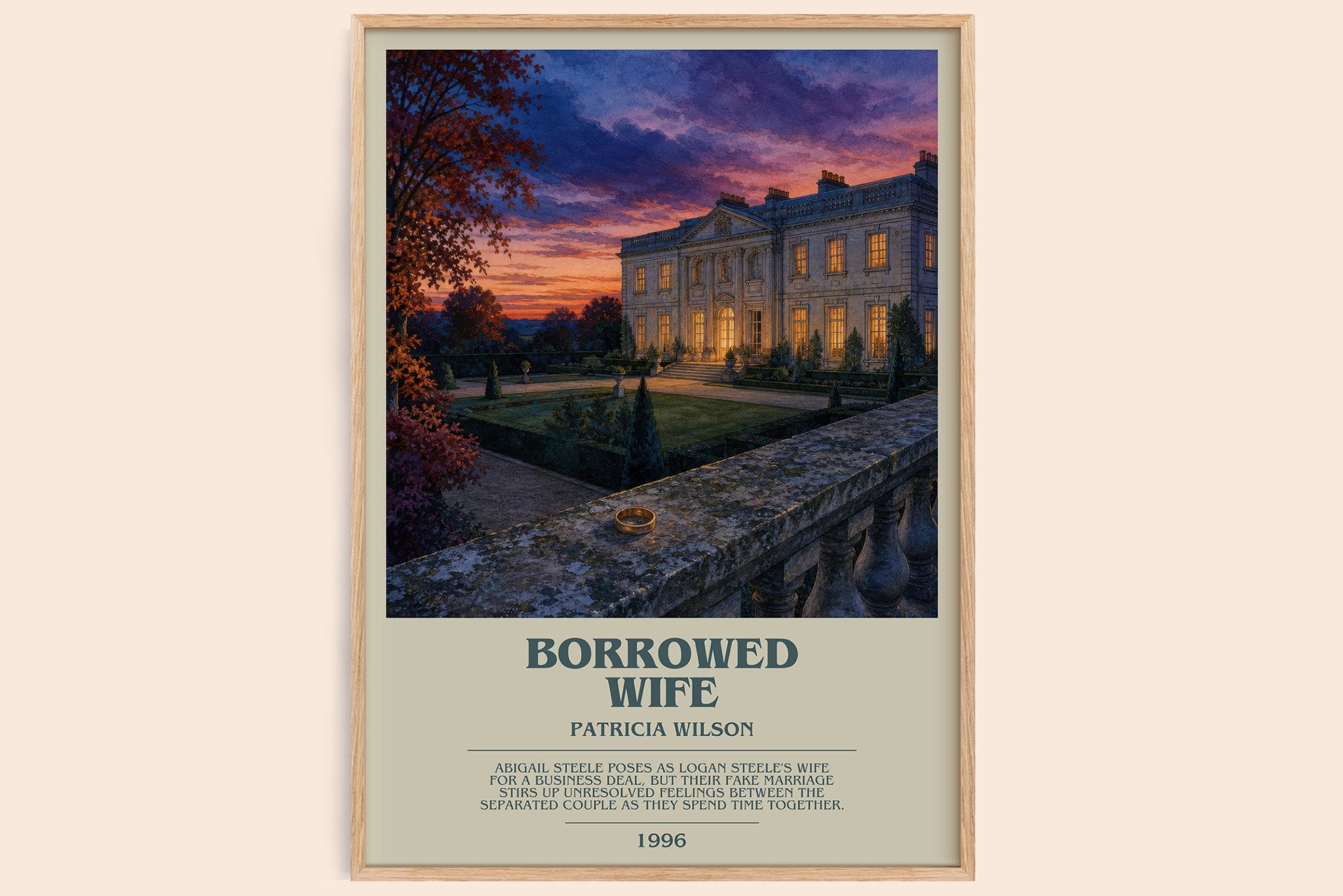 Borrowed Wife Bookish Wall Art by Patricia Wilson
