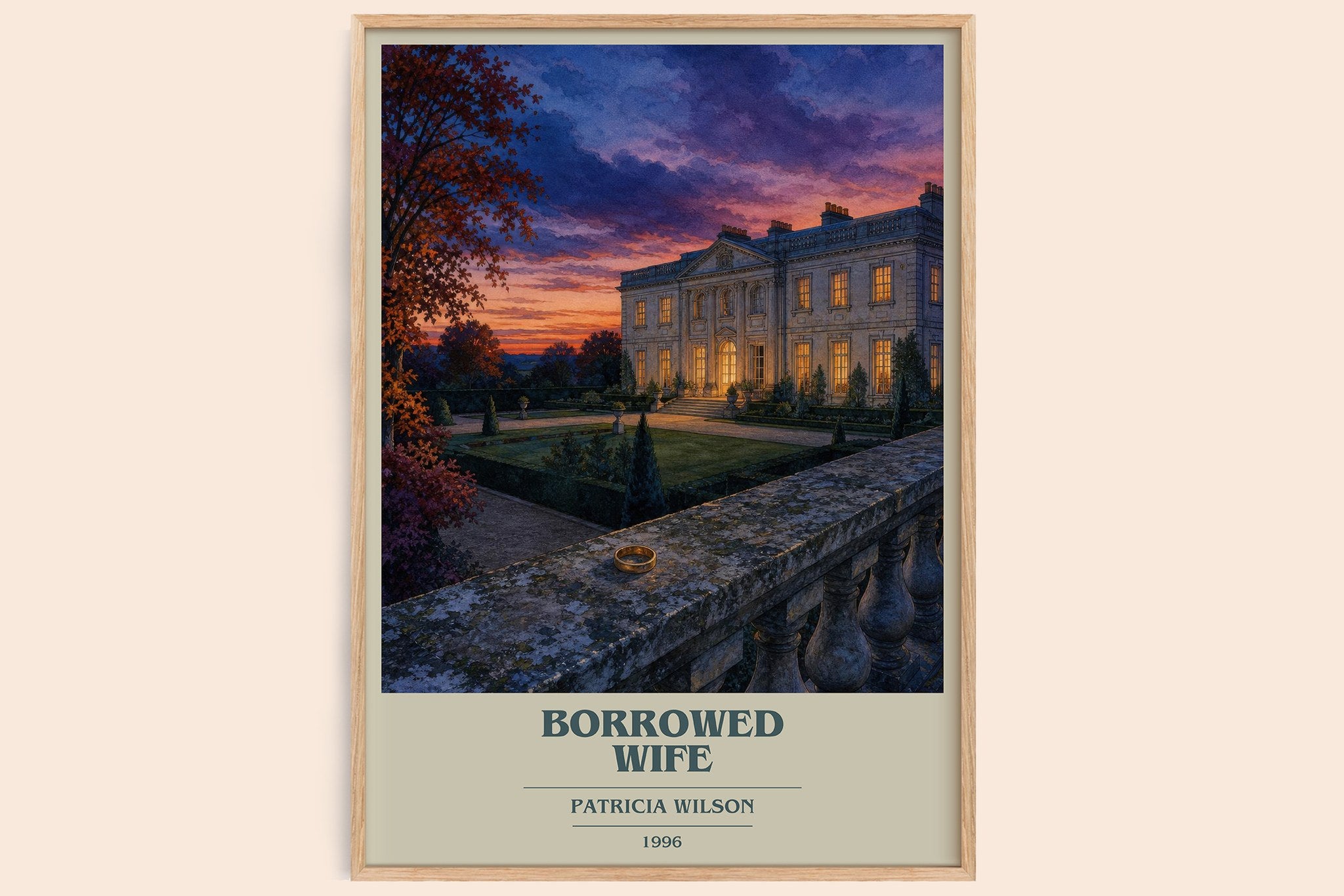 Borrowed Wife Book Cover Poster by Patricia Wilson