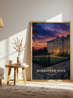 Borrowed Wife watercolour print in frame leaning in hallway – romance wall art