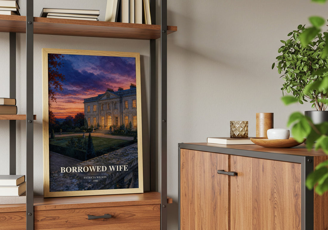 Borrowed Wife book watercolour illustration paper finish options – matte satin gloss