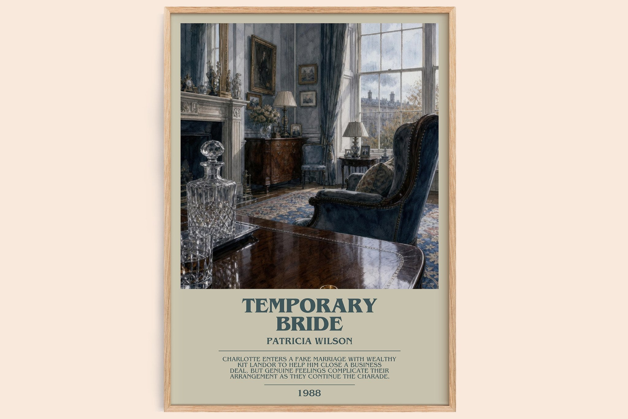Temporary Bride Bookish Wall Art by Patricia Wilson