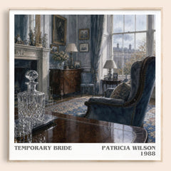 Temporary Bride Literary Art Print by Patricia Wilson – square framed poster