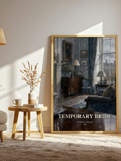 Temporary Bride watercolour print in frame leaning in hallway – romance wall art