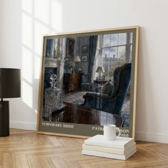 Temporary Bride Literary Art Print by Patricia Wilson – large square framed print leaning against a wall