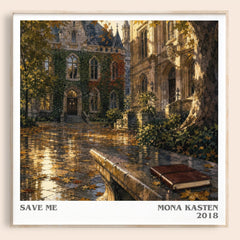 Save Me literary book poster by Mona Kasten – framed literary art print