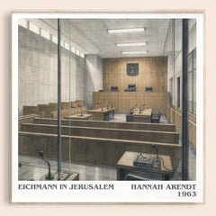 Eichmann in Jerusalem literary book poster by Hannah Arendt – framed literary art print