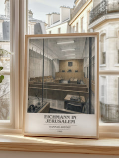 Eichmann in Jerusalem book cover poster colour and style options – Hannah Arendt book art
