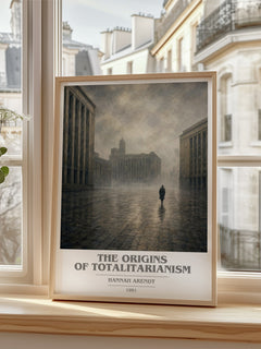 The Origins of Totalitarianism book cover poster colour and style options – Hannah Arendt book art
