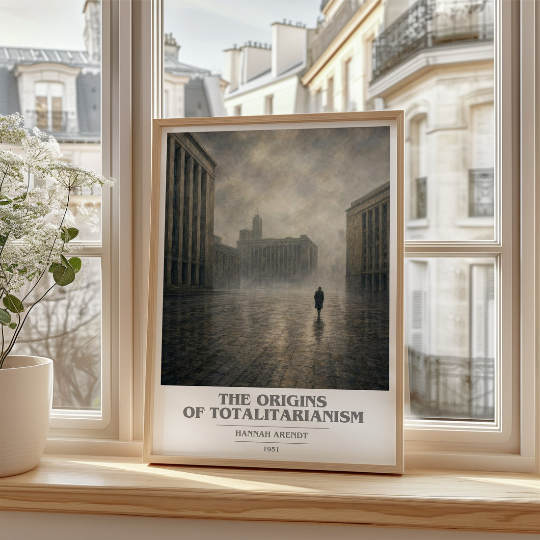 The Origins of Totalitarianism book cover poster colour and style options – Hannah Arendt book art
