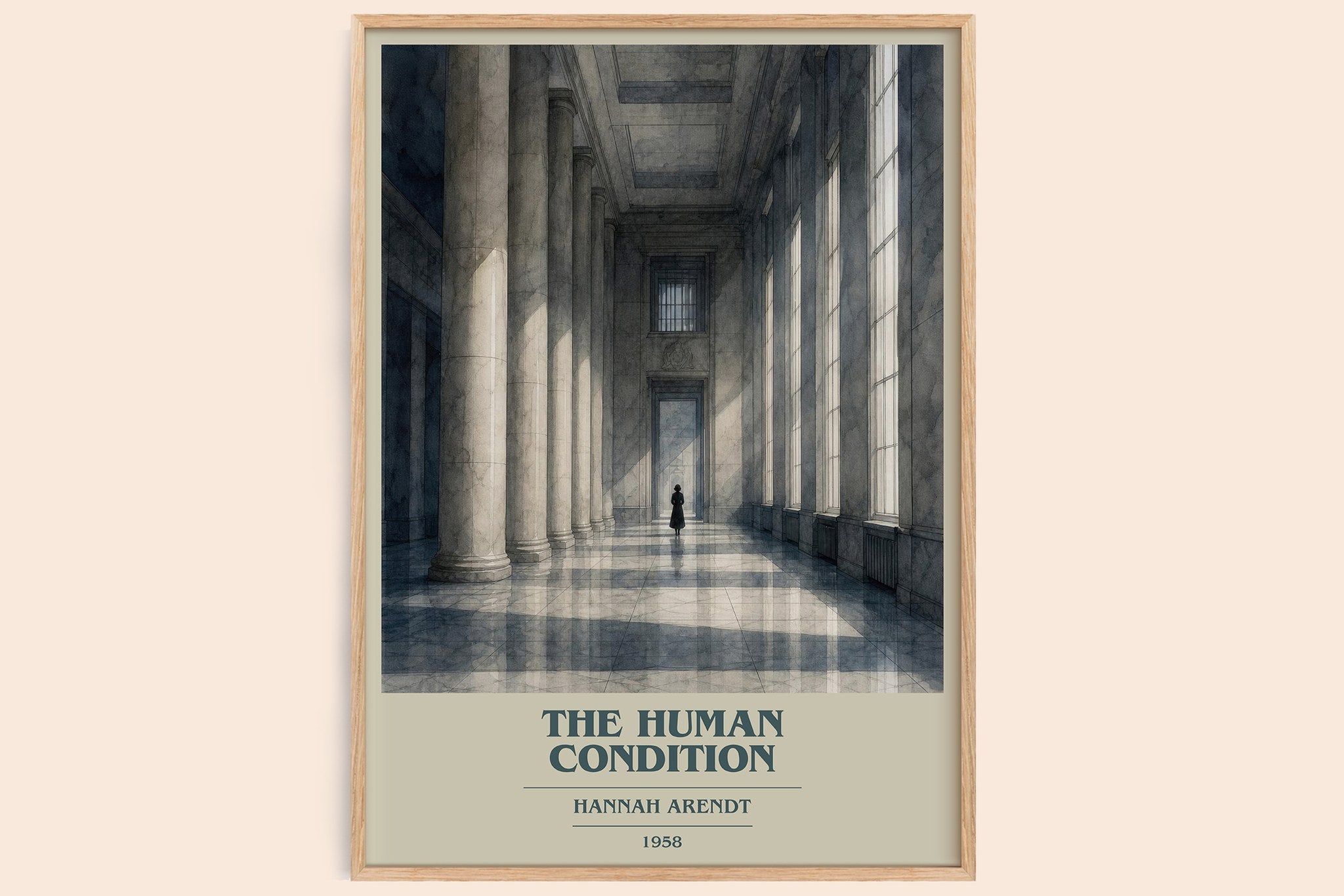 The Human Condition Book Cover Poster by Hannah Arendt