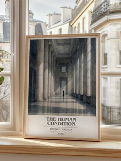 The Human Condition book cover poster colour and style options – Hannah Arendt book art