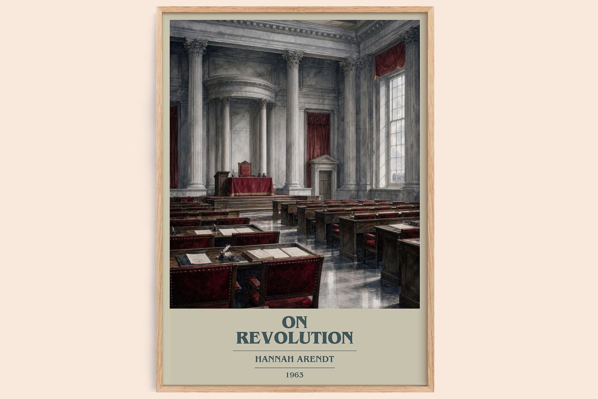 On revolution Book Cover Poster by Hannah Arendt
