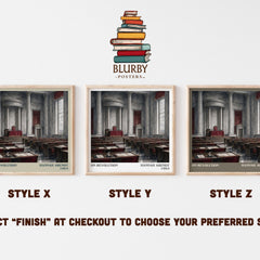 On revolution literary print in frame leaning in hallway – philosophy wall art