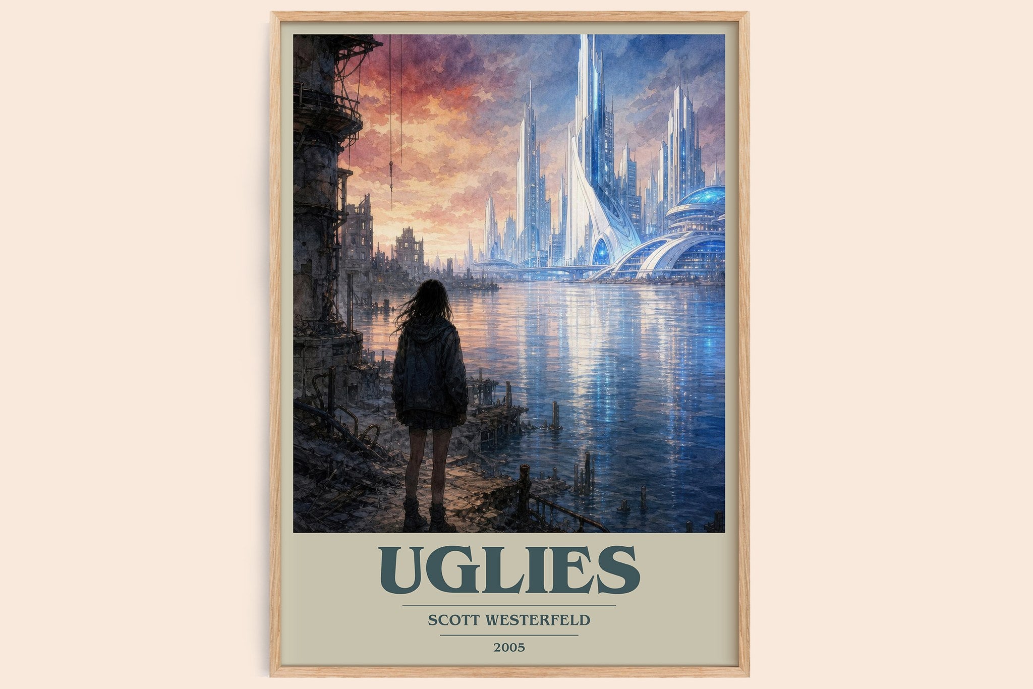 Uglies Book Cover Poster by Scott Westerfeld
