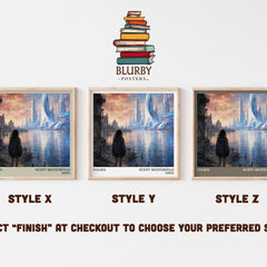 Uglies literary print in frame leaning in hallway – dystopian wall art