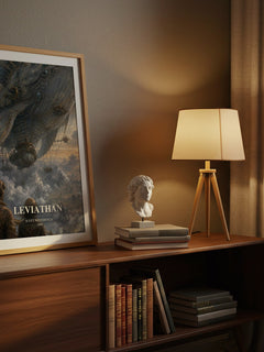 Leviathan watercolour print on bookshelf – Scott Westerfeld fan gift