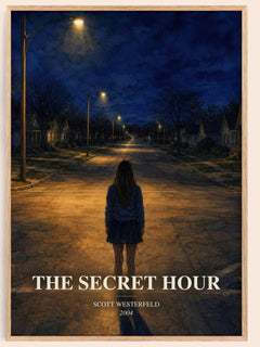The Secret Hour watercolour book poster by Scott Westerfeld – framed literary art print