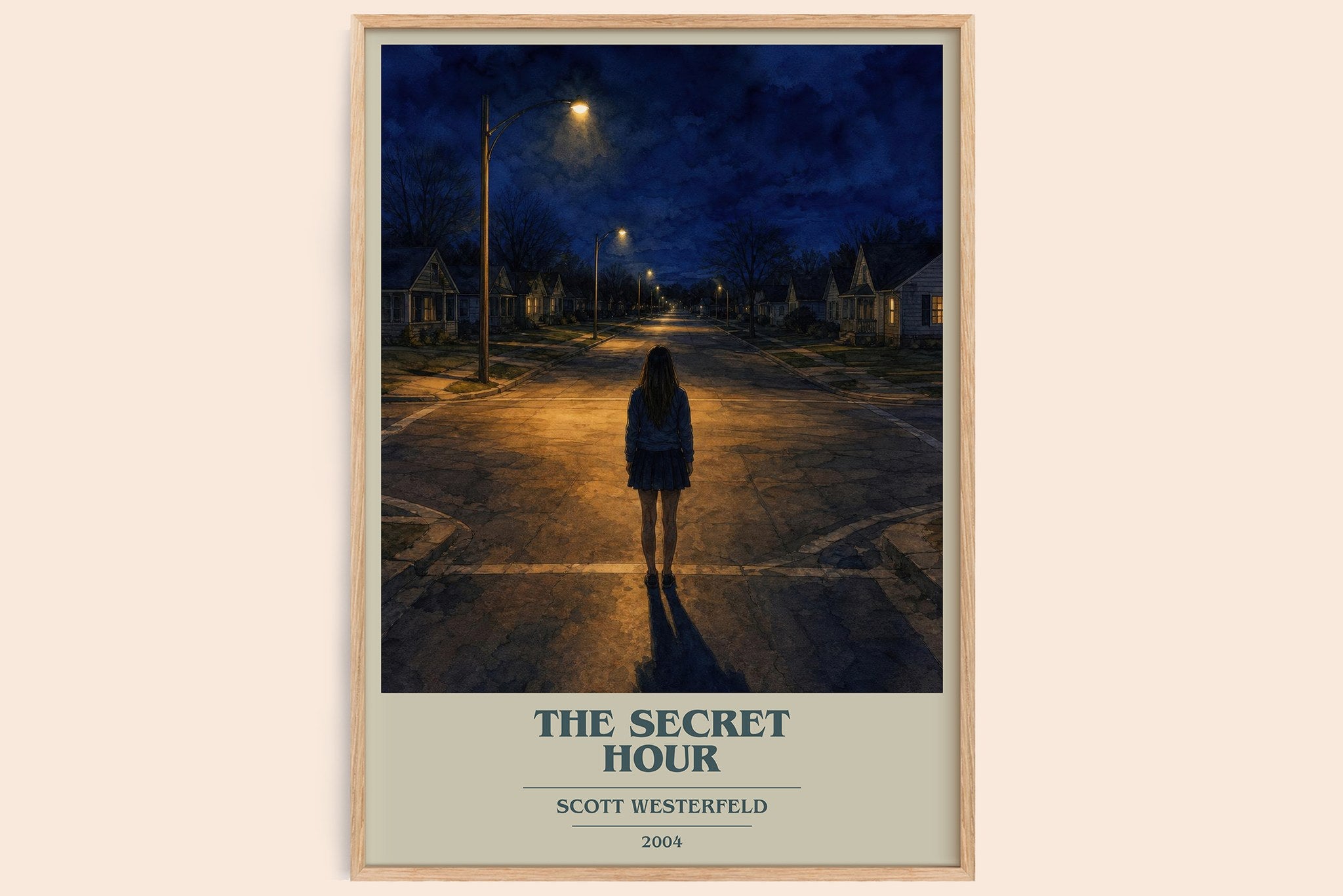 The Secret Hour Book Cover Poster by Scott Westerfeld