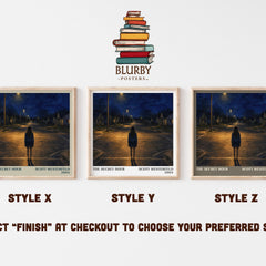 The Secret Hour literary print in frame leaning in hallway – young adult wall art